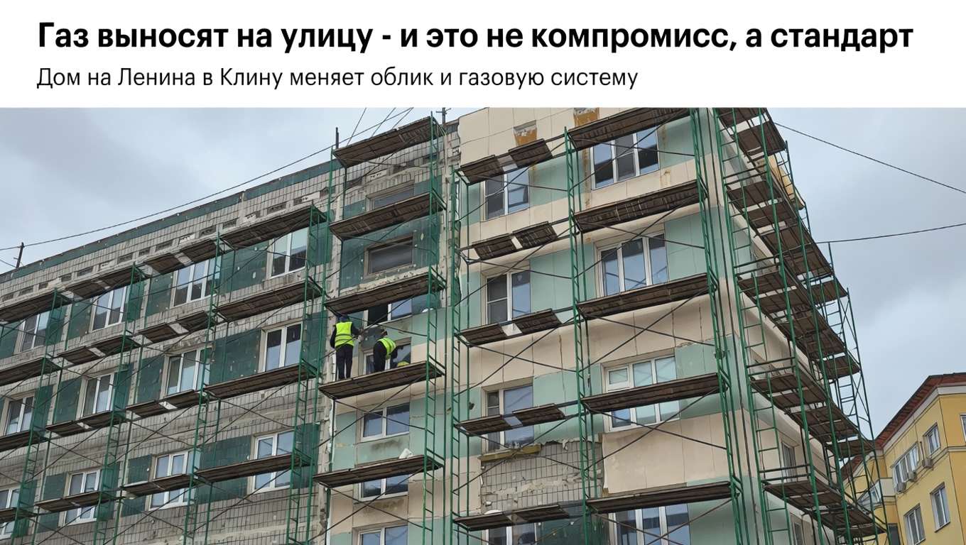 Газ выносят на улицу - и это не компромисс, а стандарт